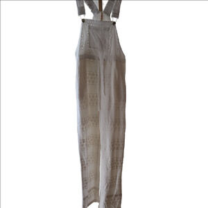 RAGA Women's Cream Cotton Overalls NWT